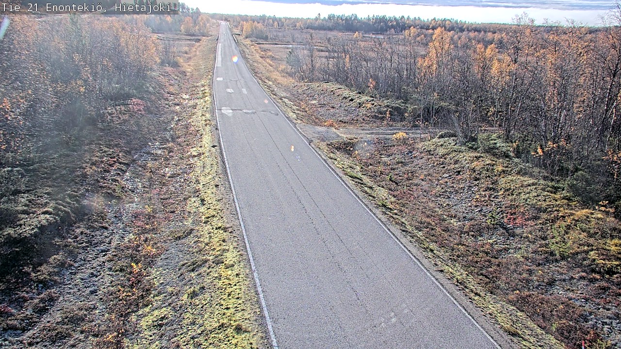Weather Camera Image Väg 21 Enontekis, Hietajoki, Enontekiö, Lappi