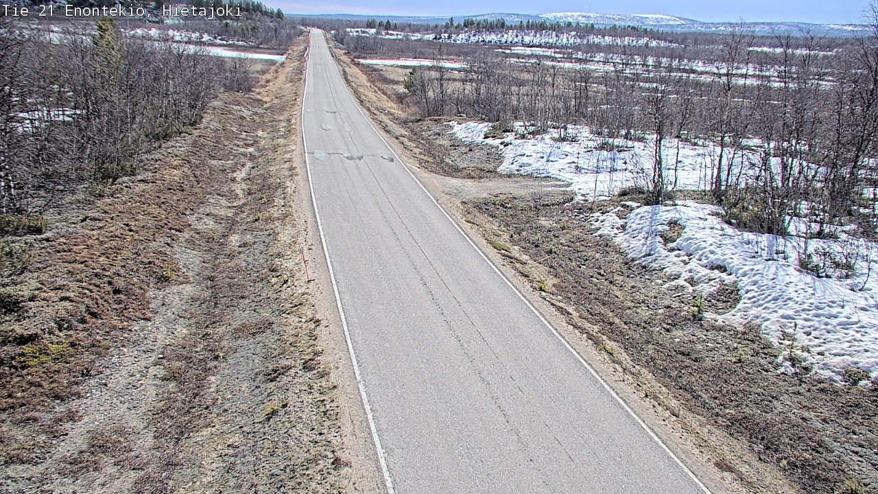 Weather Camera Image Väg 21 Enontekis, Hietajoki, Enontekiö, Lappi