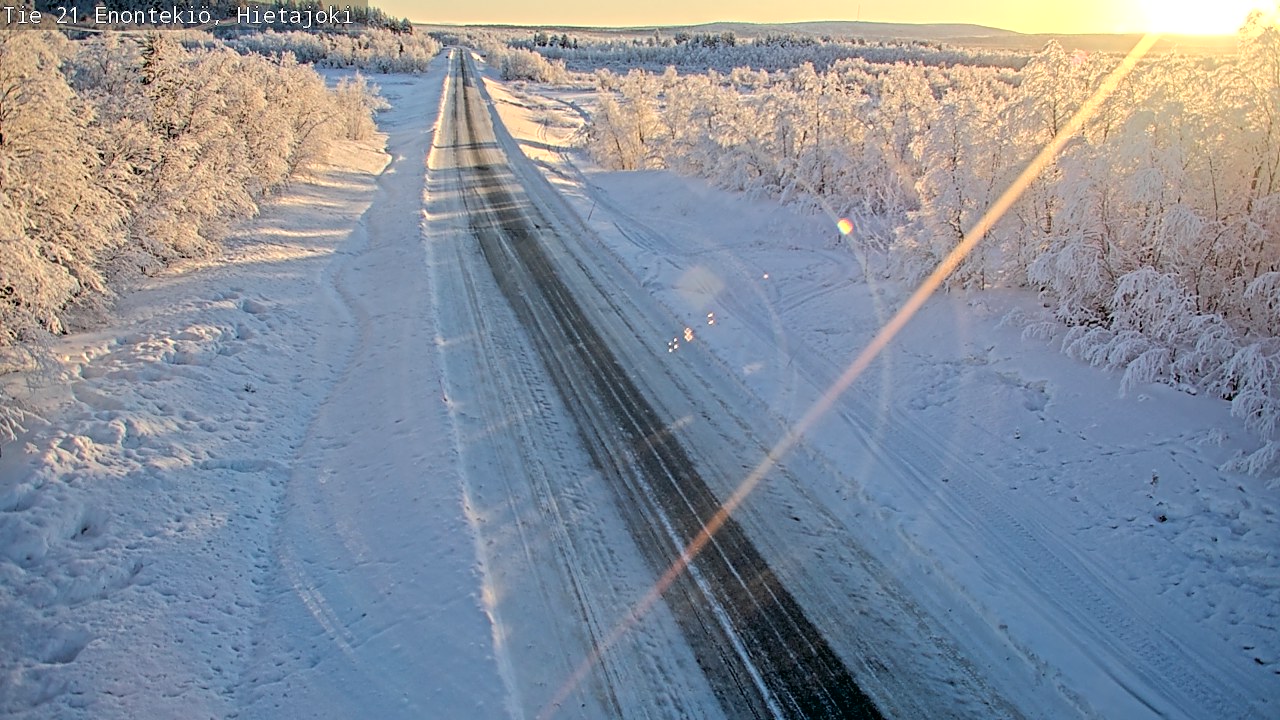Weather Camera Image Väg 21 Enontekis, Hietajoki, Enontekiö, Lappi