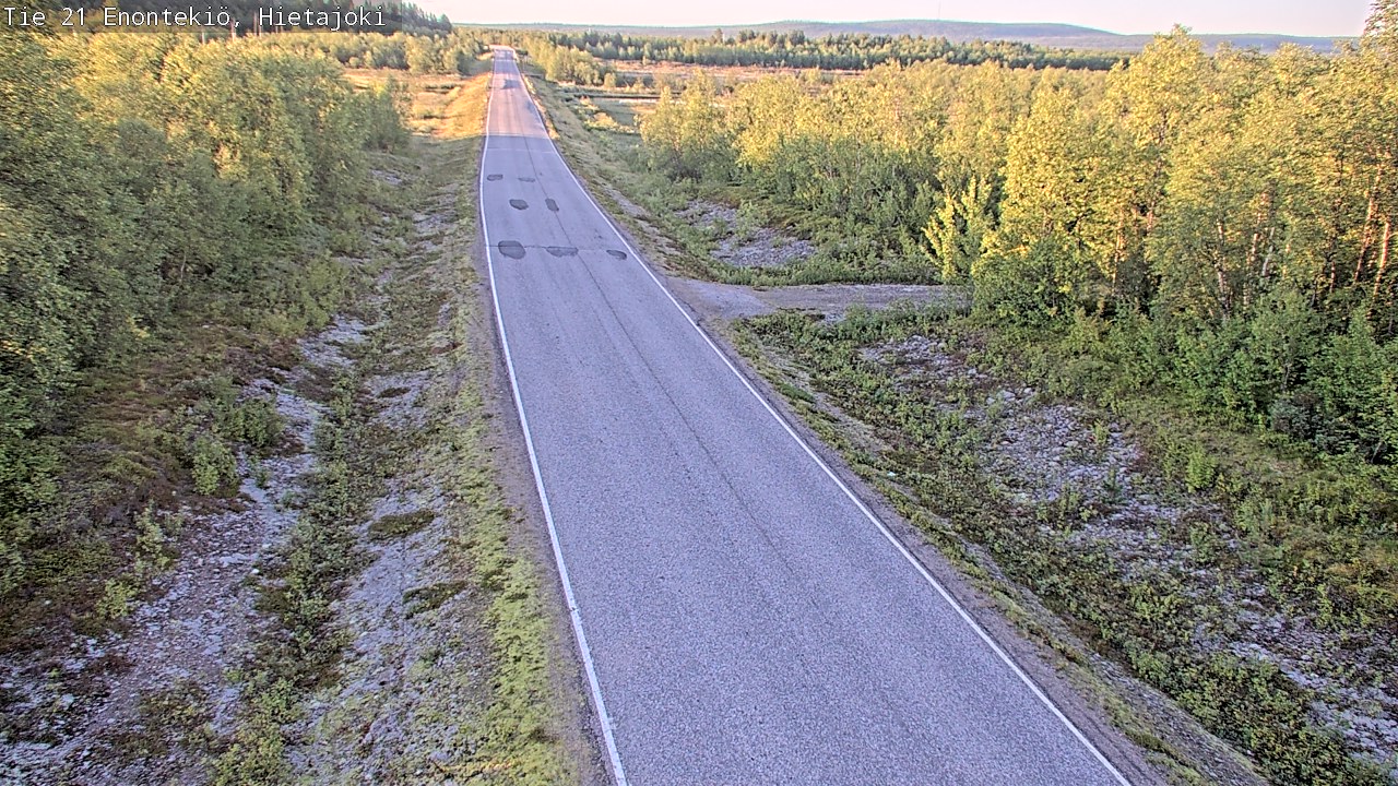 Weather Camera Image Väg 21 Enontekis, Hietajoki, Enontekiö, Lappi