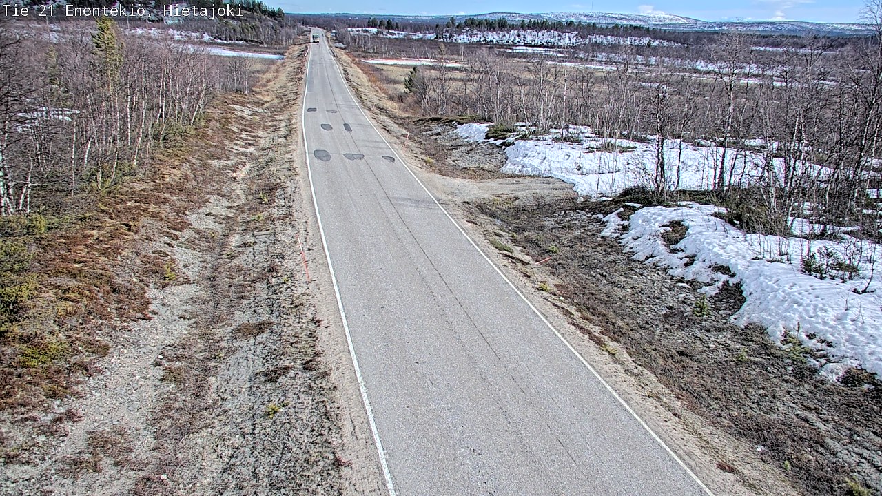 Weather Camera Image Väg 21 Enontekis, Hietajoki, Enontekiö, Lappi