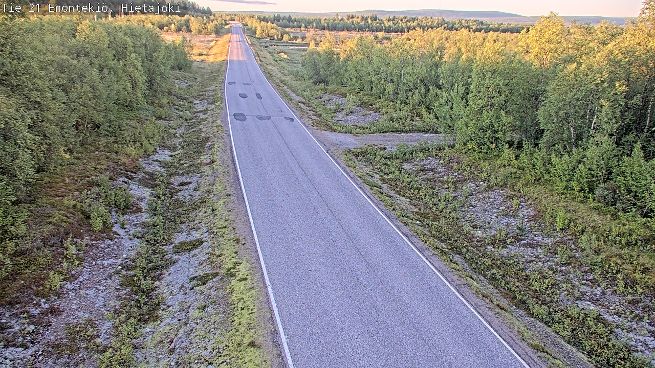 Weather Camera Image Väg 21 Enontekis, Hietajoki, Enontekiö, Lappi
