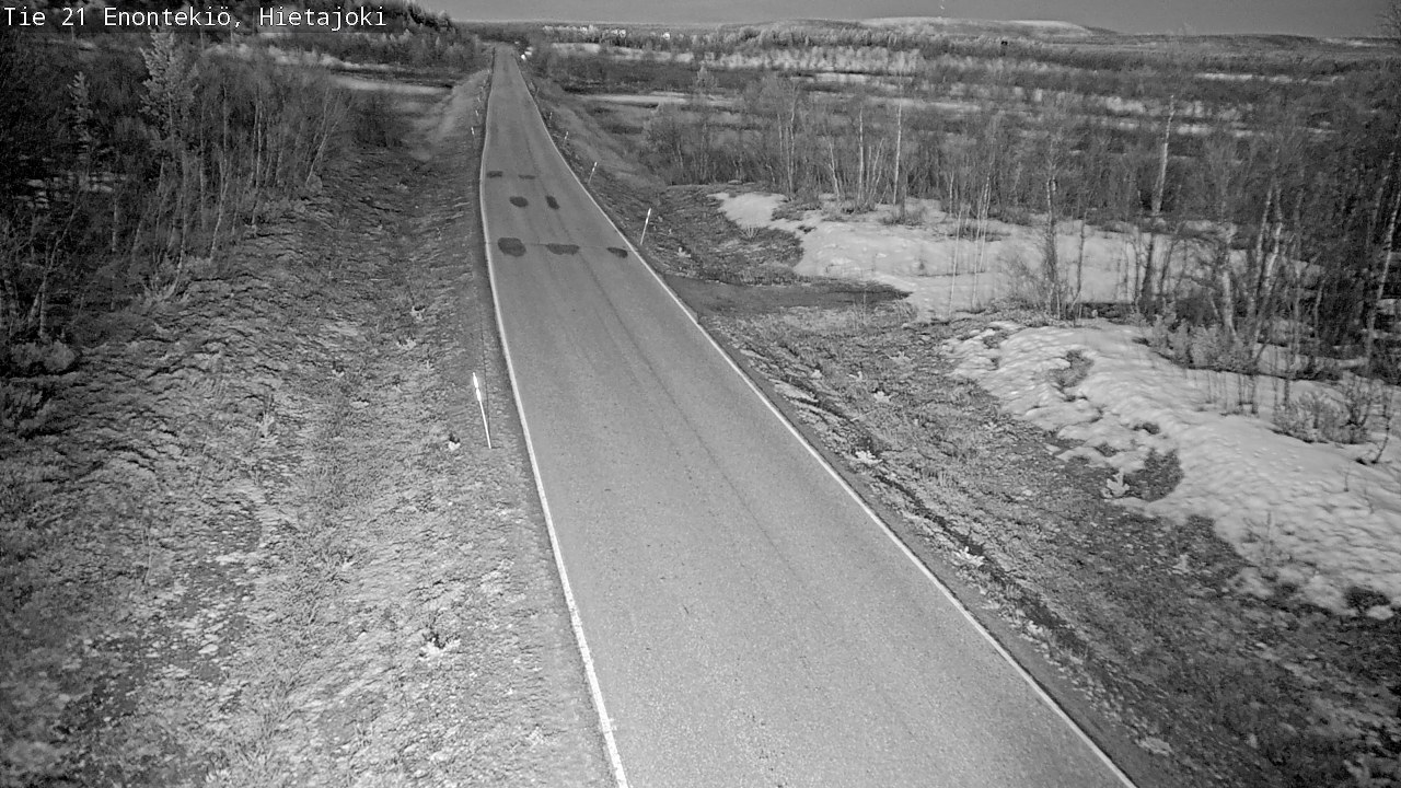Weather Camera Image Väg 21 Enontekis, Hietajoki, Enontekiö, Lappi