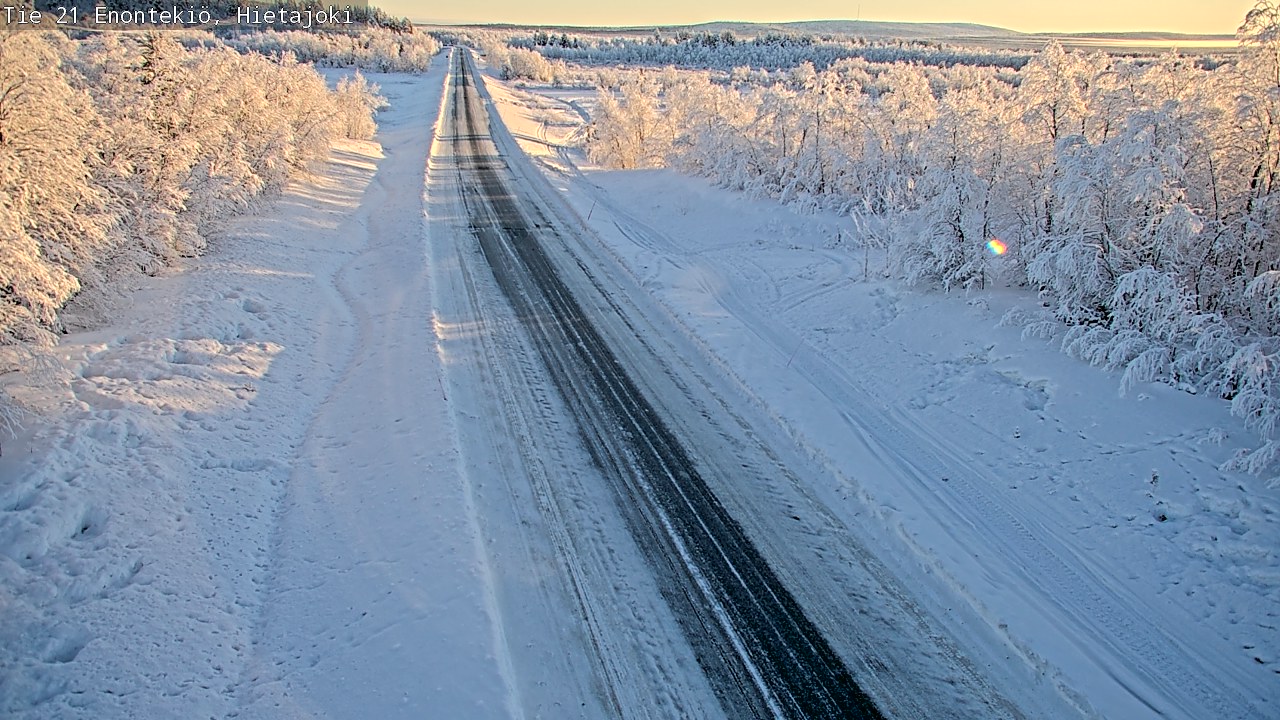 Weather Camera Image Road 21 Enontekiö, Hietajoki, Enontekiö, Lappi