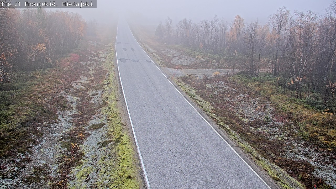 Weather Camera Image Road 21 Enontekiö, Hietajoki, Enontekiö, Lappi