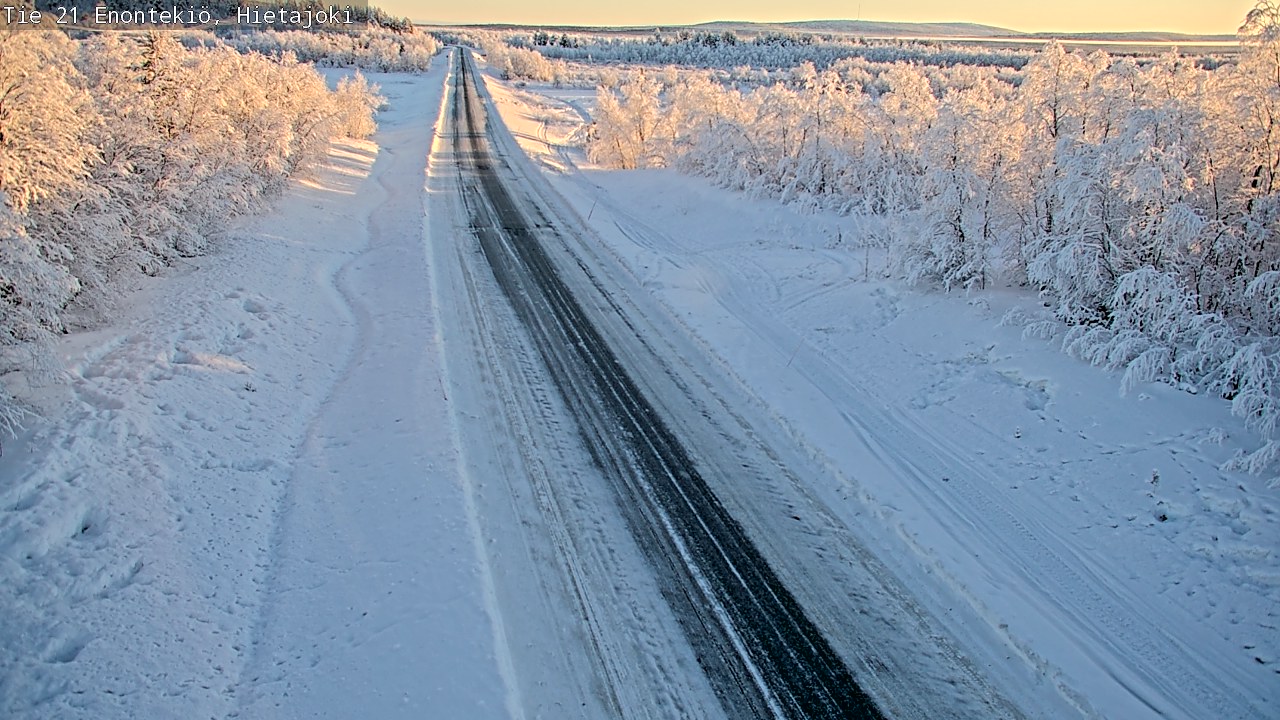 Weather Camera Image Road 21 Enontekiö, Hietajoki, Enontekiö, Lappi
