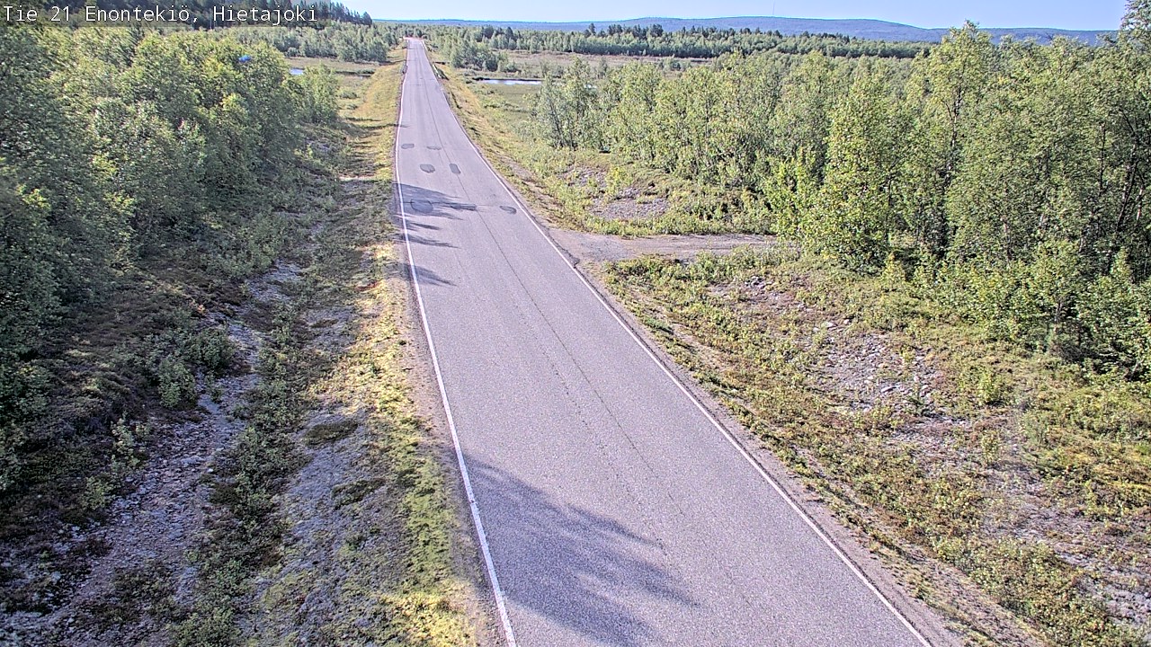 Weather Camera Image Road 21 Enontekiö, Hietajoki, Enontekiö, Lappi