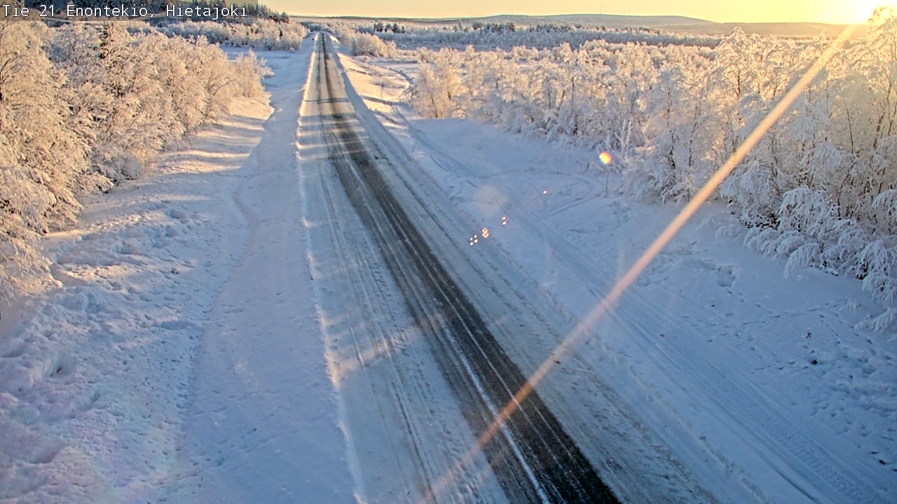 Weather Camera Image Väg 21 Enontekis, Hietajoki, Enontekiö, Lappi