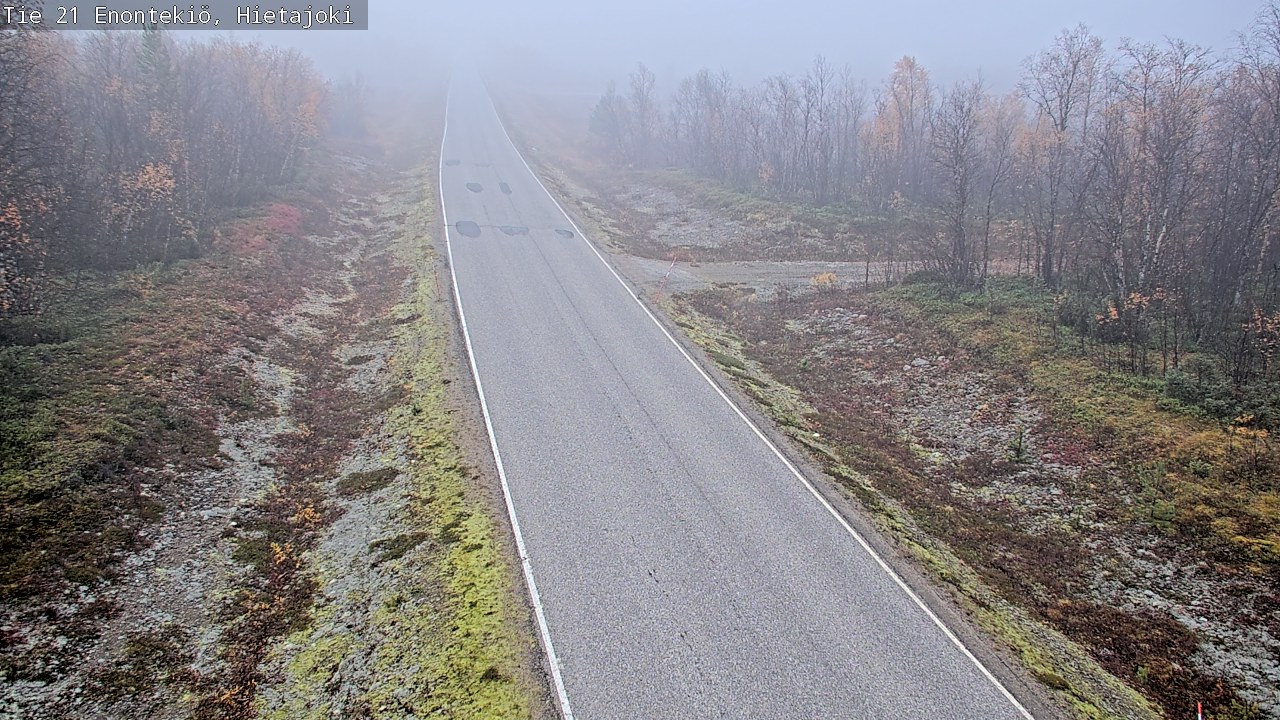 Weather Camera Image Road 21 Enontekiö, Hietajoki, Enontekiö, Lappi