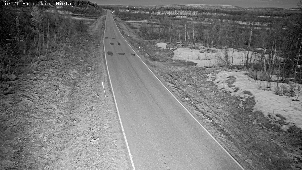 Weather Camera Image Road 21 Enontekiö, Hietajoki, Enontekiö, Lappi
