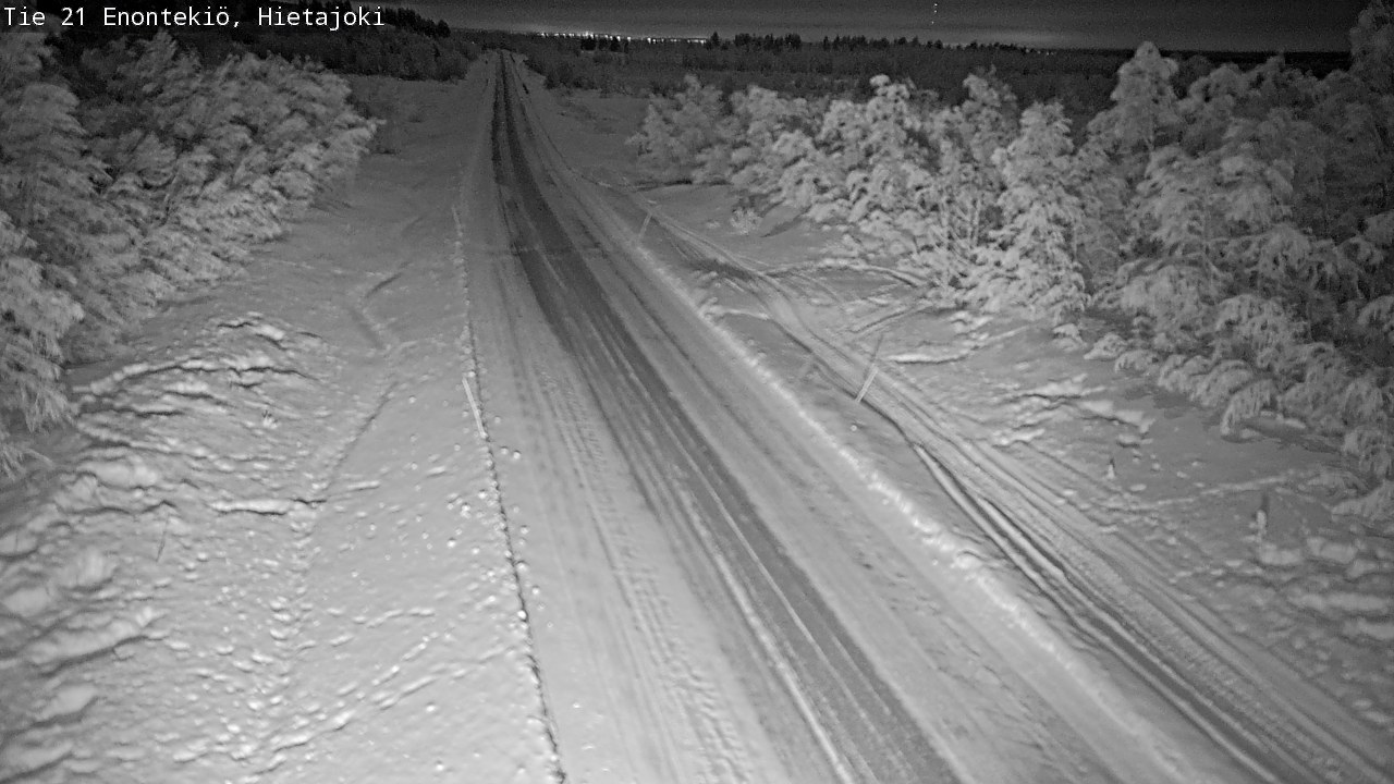 Weather Camera Image Road 21 Enontekiö, Hietajoki, Enontekiö, Lappi
