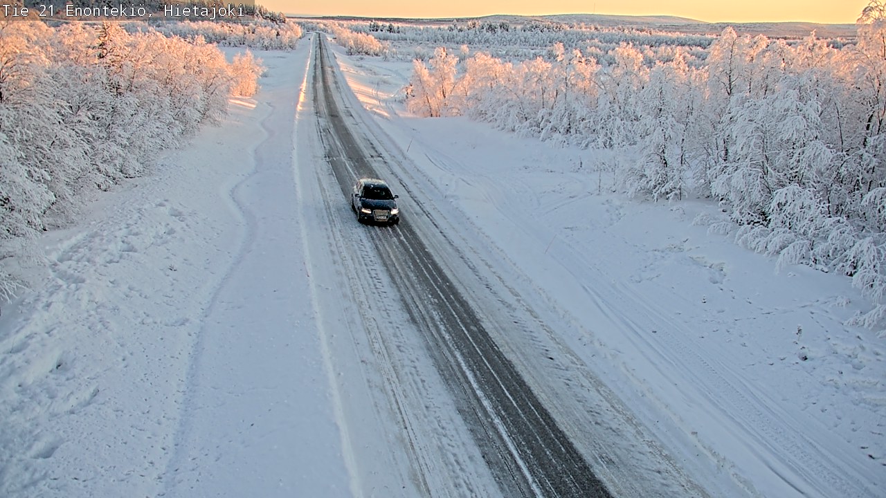 Weather Camera Image Road 21 Enontekiö, Hietajoki, Enontekiö, Lappi