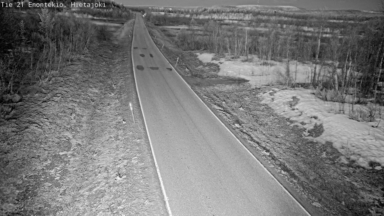 Weather Camera Image Väg 21 Enontekis, Hietajoki, Enontekiö, Lappi