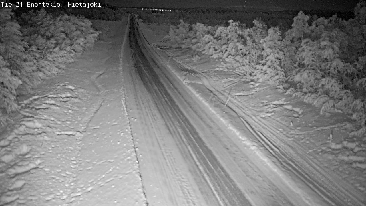 Weather Camera Image Road 21 Enontekiö, Hietajoki, Enontekiö, Lappi