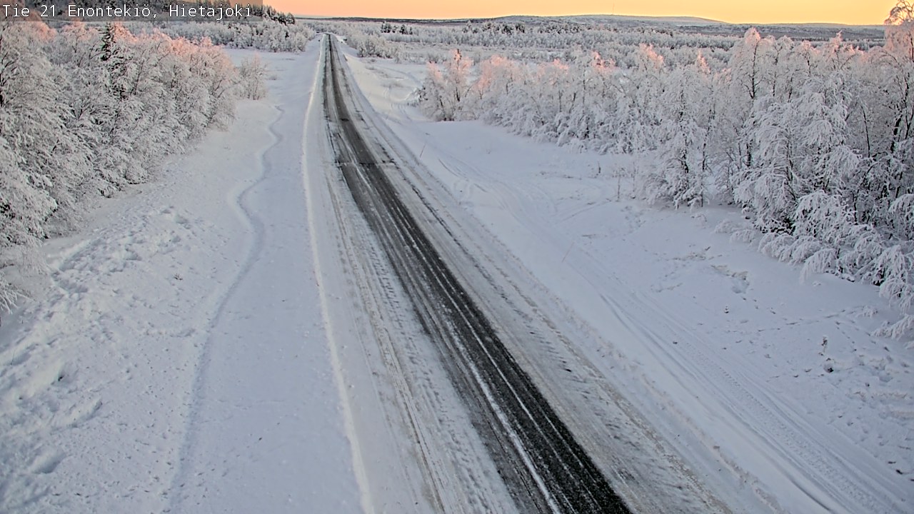 Weather Camera Image Road 21 Enontekiö, Hietajoki, Enontekiö, Lappi