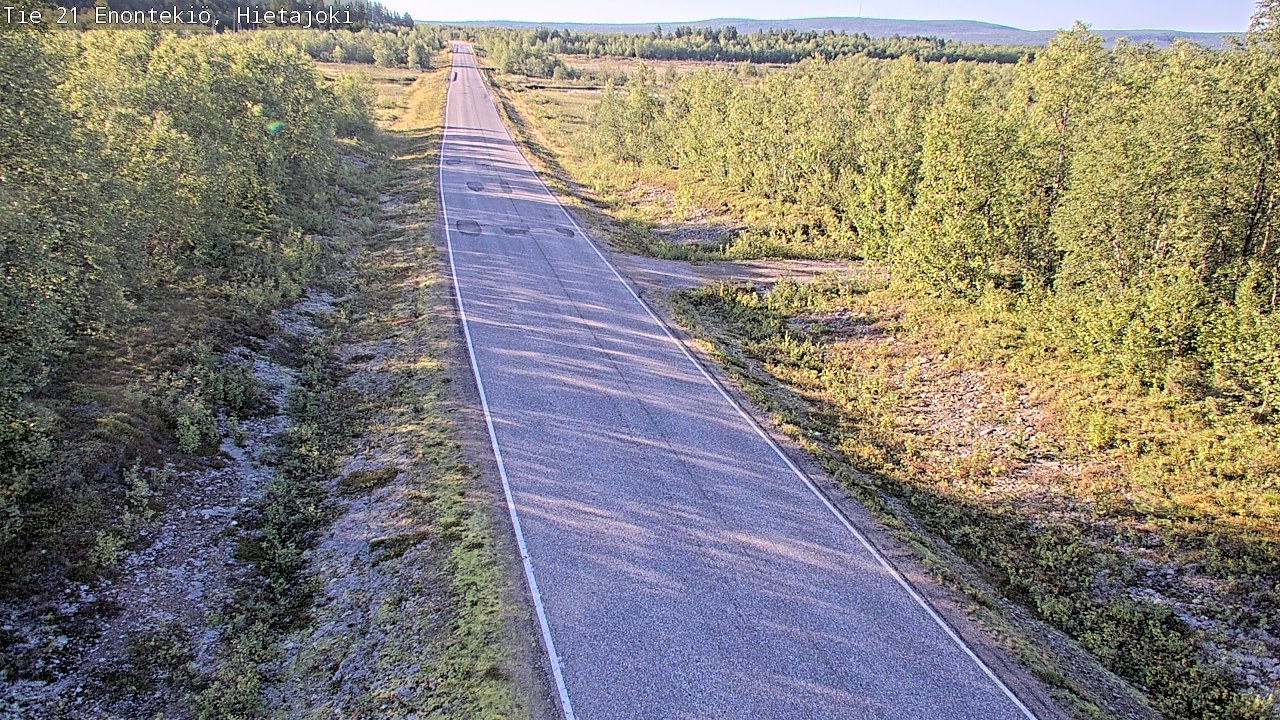 Weather Camera Image Väg 21 Enontekis, Hietajoki, Enontekiö, Lappi