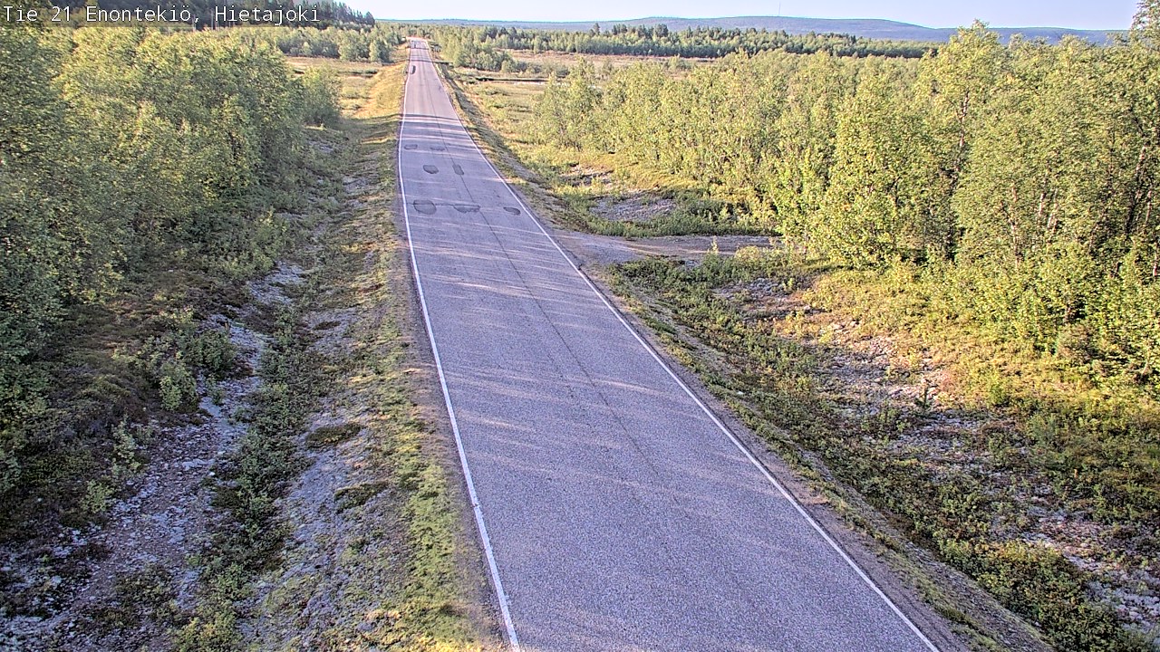 Weather Camera Image Väg 21 Enontekis, Hietajoki, Enontekiö, Lappi