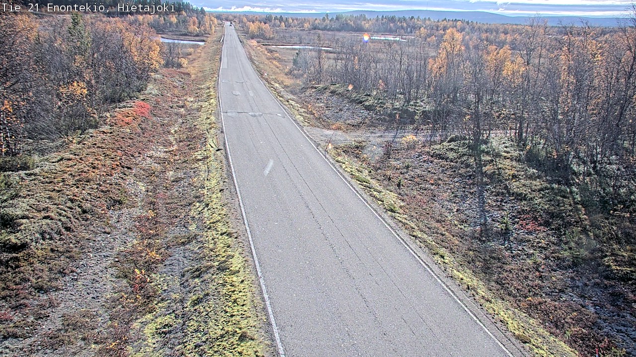 Weather Camera Image Väg 21 Enontekis, Hietajoki, Enontekiö, Lappi