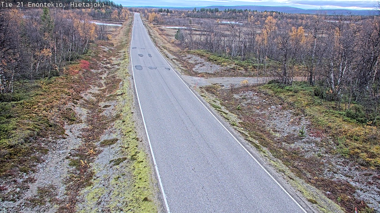 Weather Camera Image Väg 21 Enontekis, Hietajoki, Enontekiö, Lappi