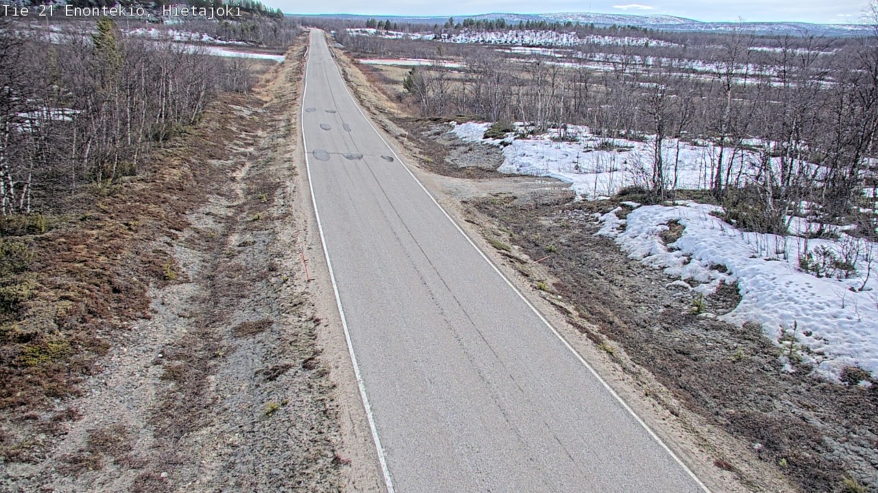 Weather Camera Image Väg 21 Enontekis, Hietajoki, Enontekiö, Lappi