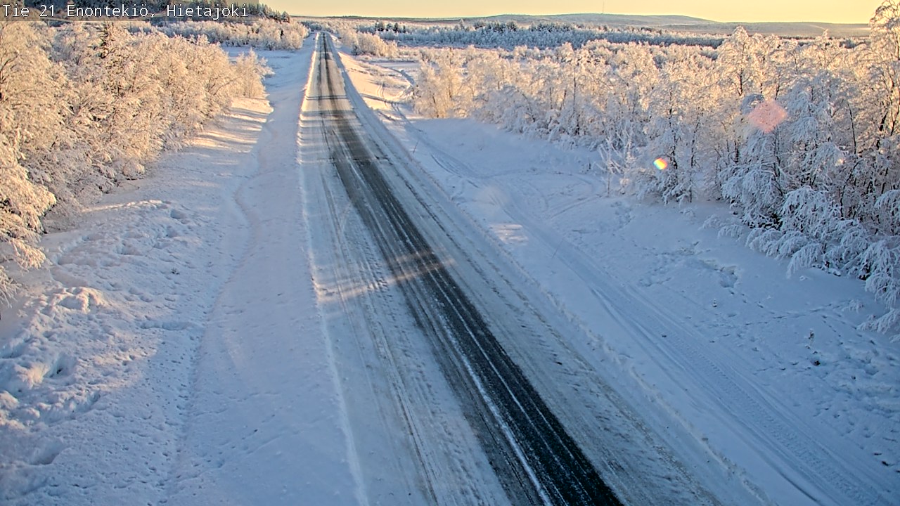 Weather Camera Image Road 21 Enontekiö, Hietajoki, Enontekiö, Lappi