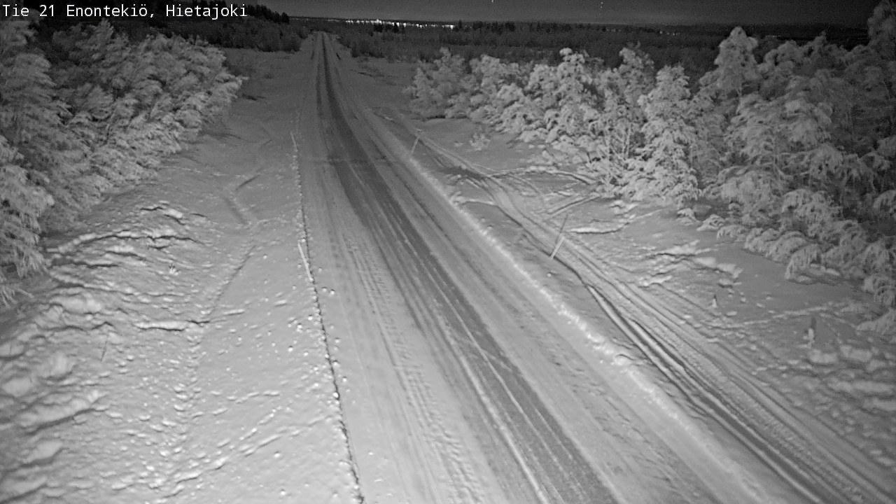 Weather Camera Image Road 21 Enontekiö, Hietajoki, Enontekiö, Lappi