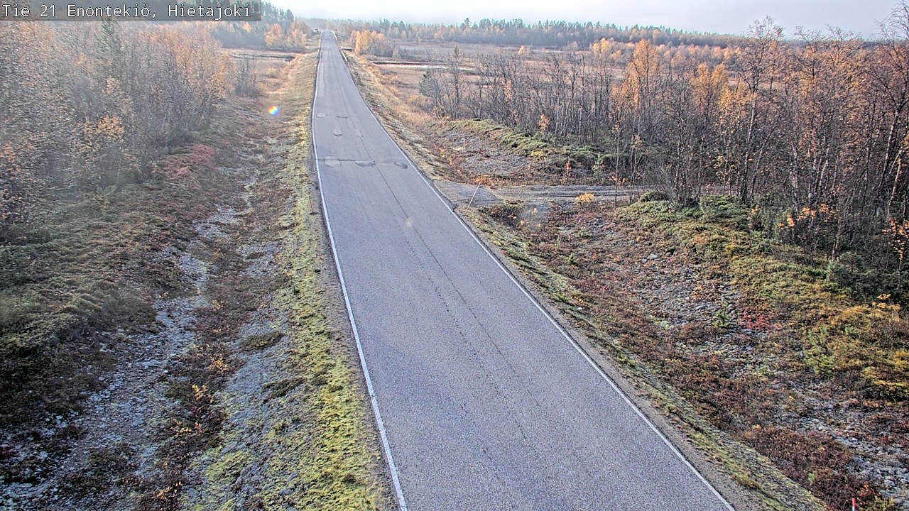 Weather Camera Image Road 21 Enontekiö, Hietajoki, Enontekiö, Lappi