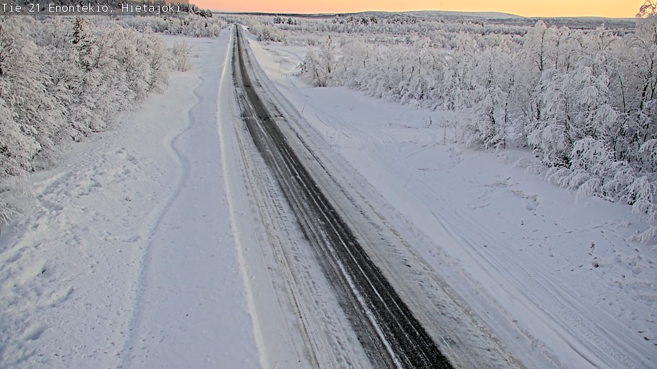 Weather Camera Image Road 21 Enontekiö, Hietajoki, Enontekiö, Lappi