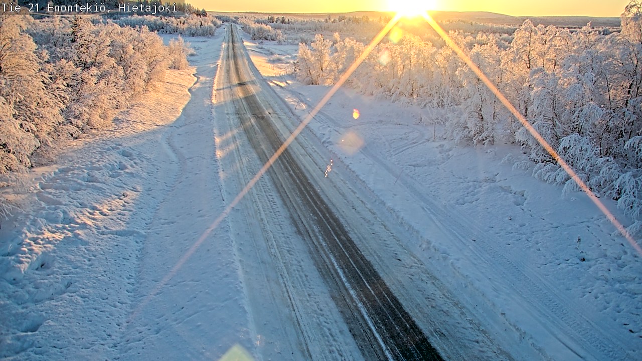 Weather Camera Image Väg 21 Enontekis, Hietajoki, Enontekiö, Lappi