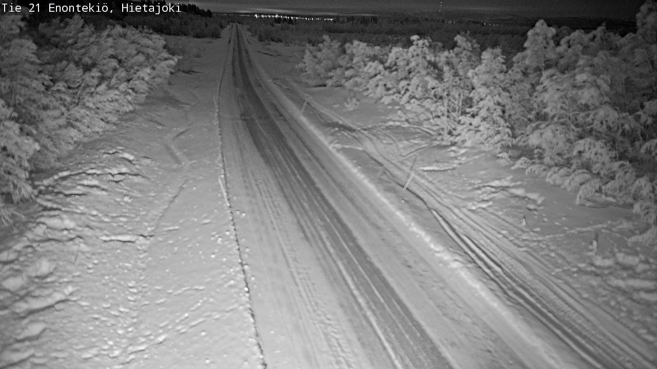 Weather Camera Image Road 21 Enontekiö, Hietajoki, Enontekiö, Lappi
