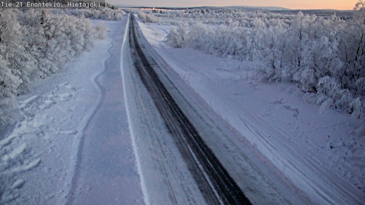 Weather Camera Image Road 21 Enontekiö, Hietajoki, Enontekiö, Lappi
