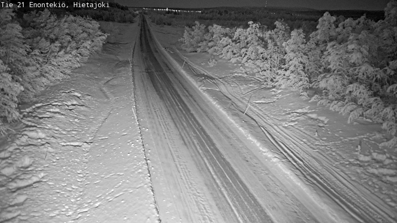 Weather Camera Image Road 21 Enontekiö, Hietajoki, Enontekiö, Lappi