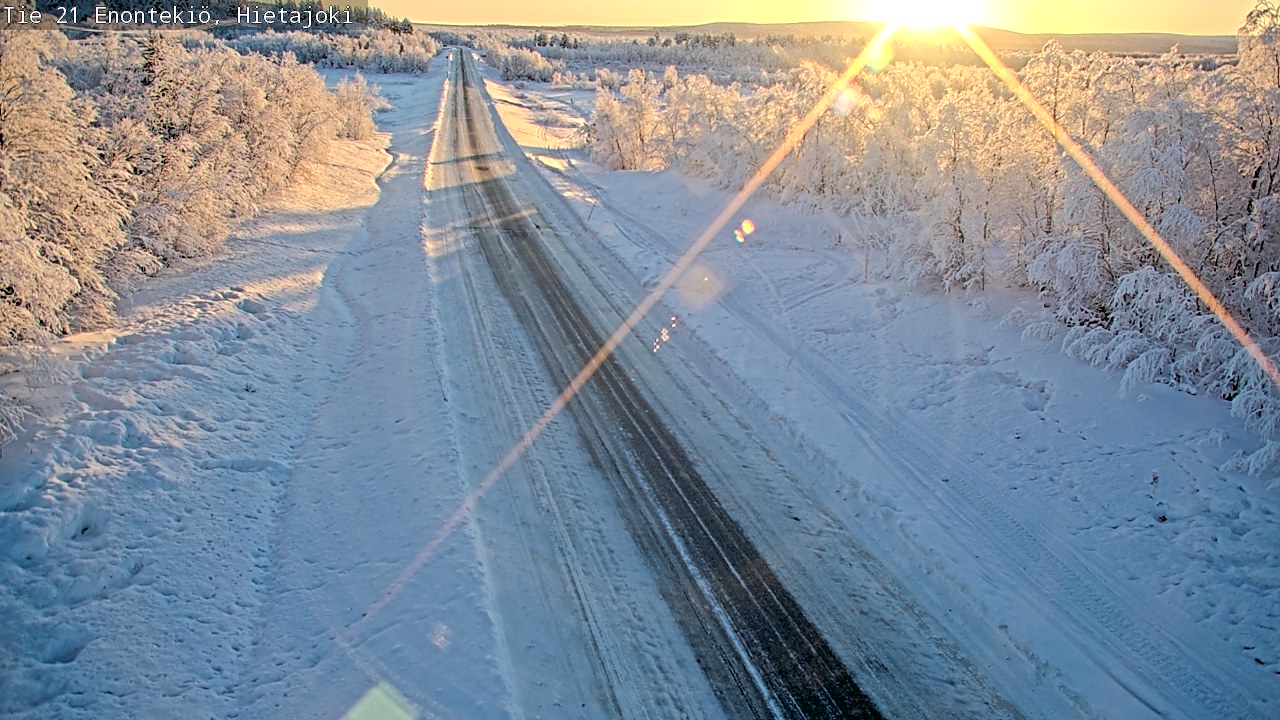 Weather Camera Image Väg 21 Enontekis, Hietajoki, Enontekiö, Lappi