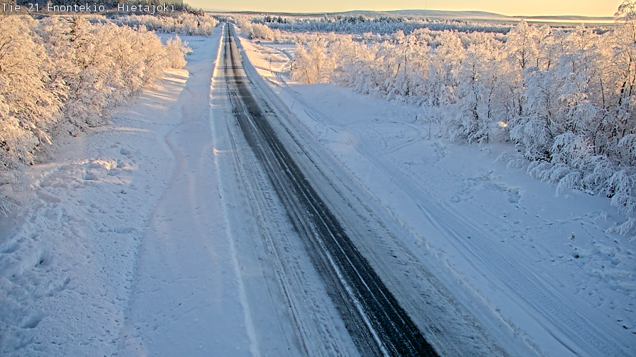 Weather Camera Image Road 21 Enontekiö, Hietajoki, Enontekiö, Lappi