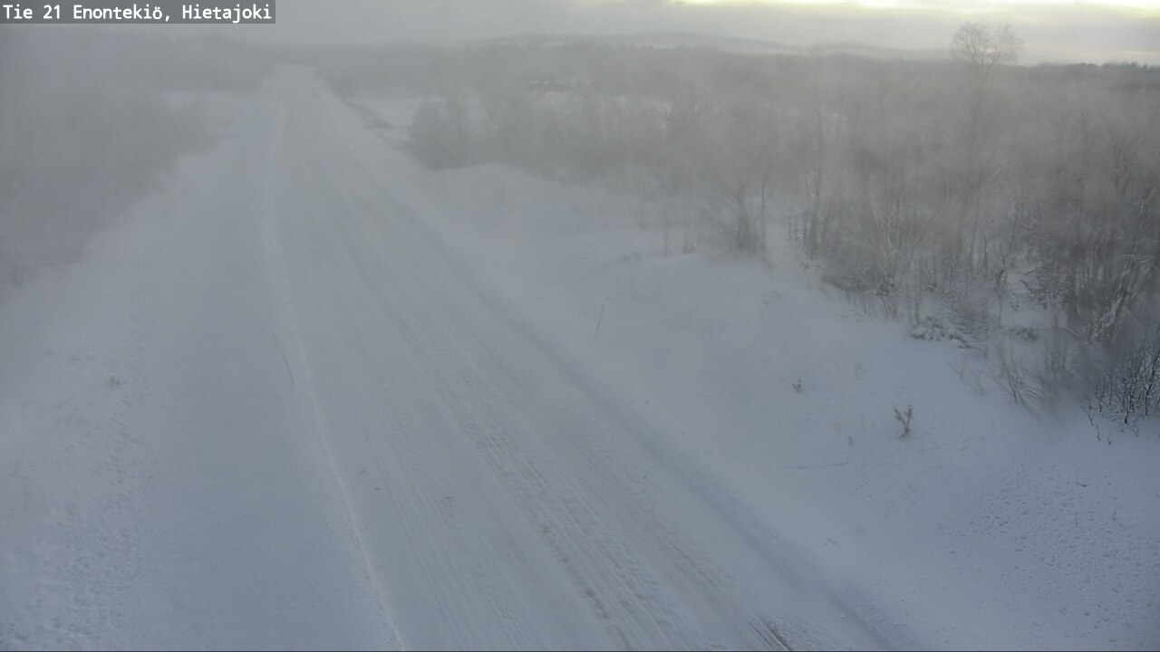 Weather Camera Image Road 21 Enontekiö, Hietajoki, Enontekiö, Lappi