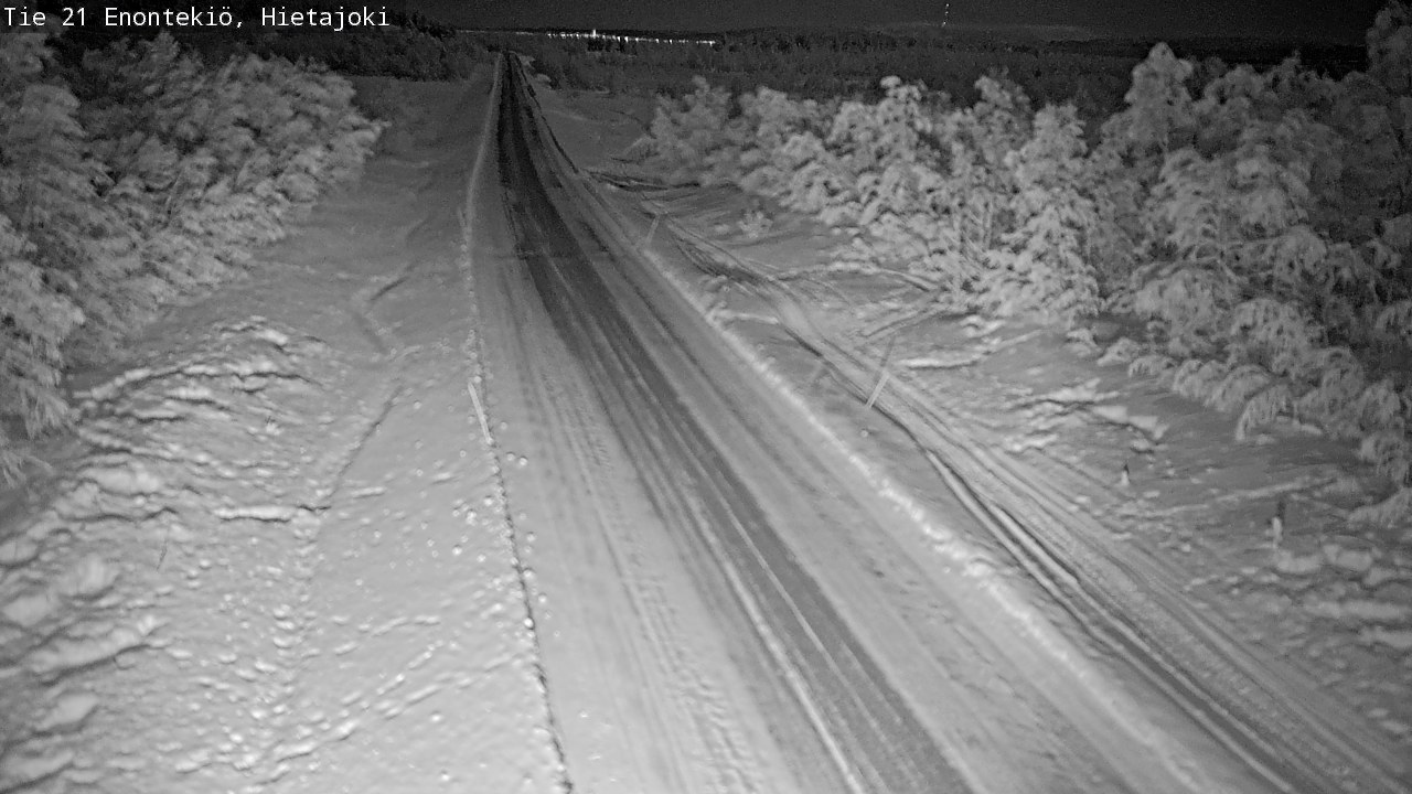 Weather Camera Image Road 21 Enontekiö, Hietajoki, Enontekiö, Lappi