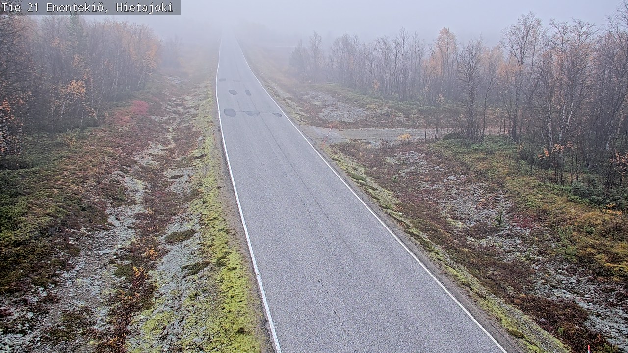Weather Camera Image Road 21 Enontekiö, Hietajoki, Enontekiö, Lappi