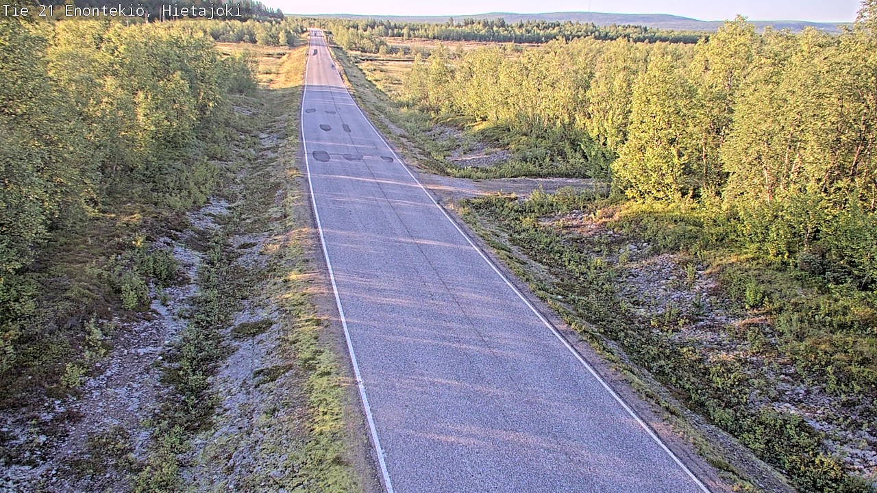 Weather Camera Image Väg 21 Enontekis, Hietajoki, Enontekiö, Lappi