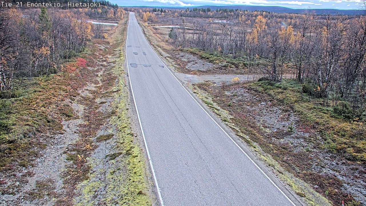 Weather Camera Image Väg 21 Enontekis, Hietajoki, Enontekiö, Lappi