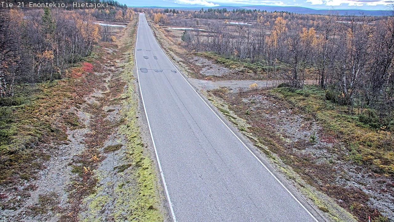 Weather Camera Image Väg 21 Enontekis, Hietajoki, Enontekiö, Lappi