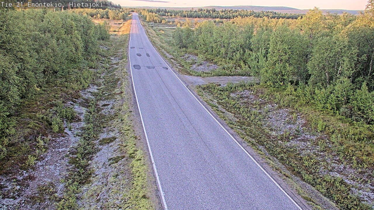 Weather Camera Image Väg 21 Enontekis, Hietajoki, Enontekiö, Lappi