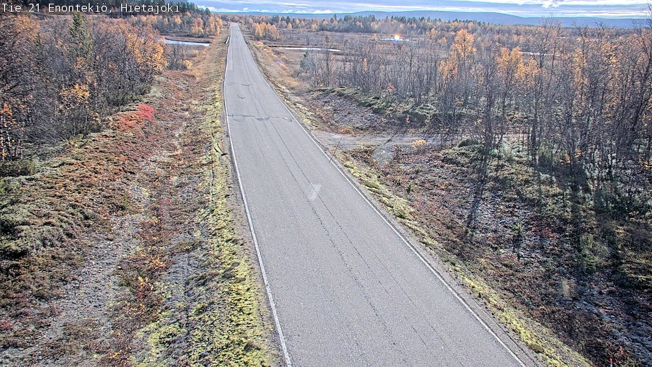 Weather Camera Image Väg 21 Enontekis, Hietajoki, Enontekiö, Lappi