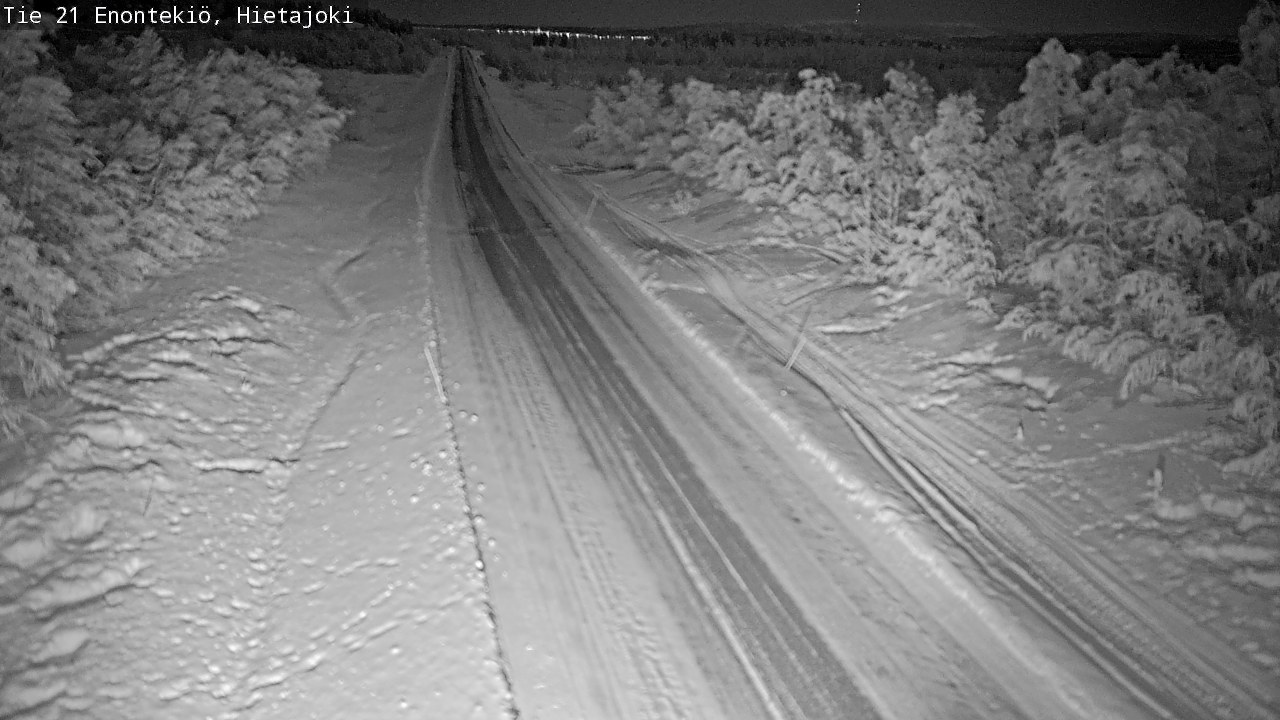 Weather Camera Image Road 21 Enontekiö, Hietajoki, Enontekiö, Lappi