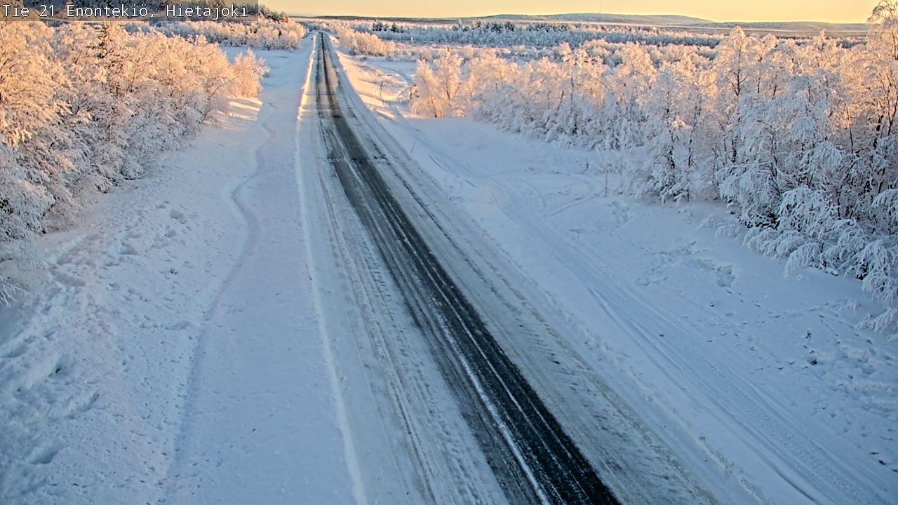 Weather Camera Image Road 21 Enontekiö, Hietajoki, Enontekiö, Lappi