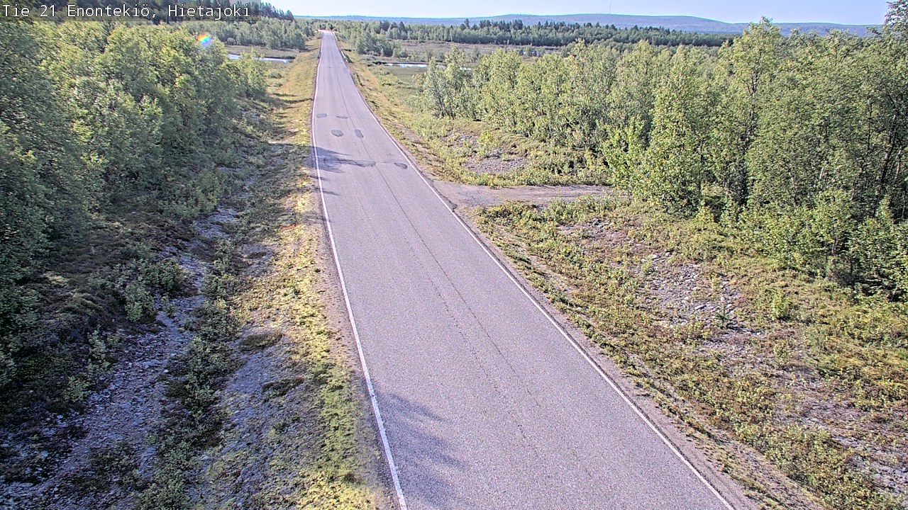 Weather Camera Image Road 21 Enontekiö, Hietajoki, Enontekiö, Lappi