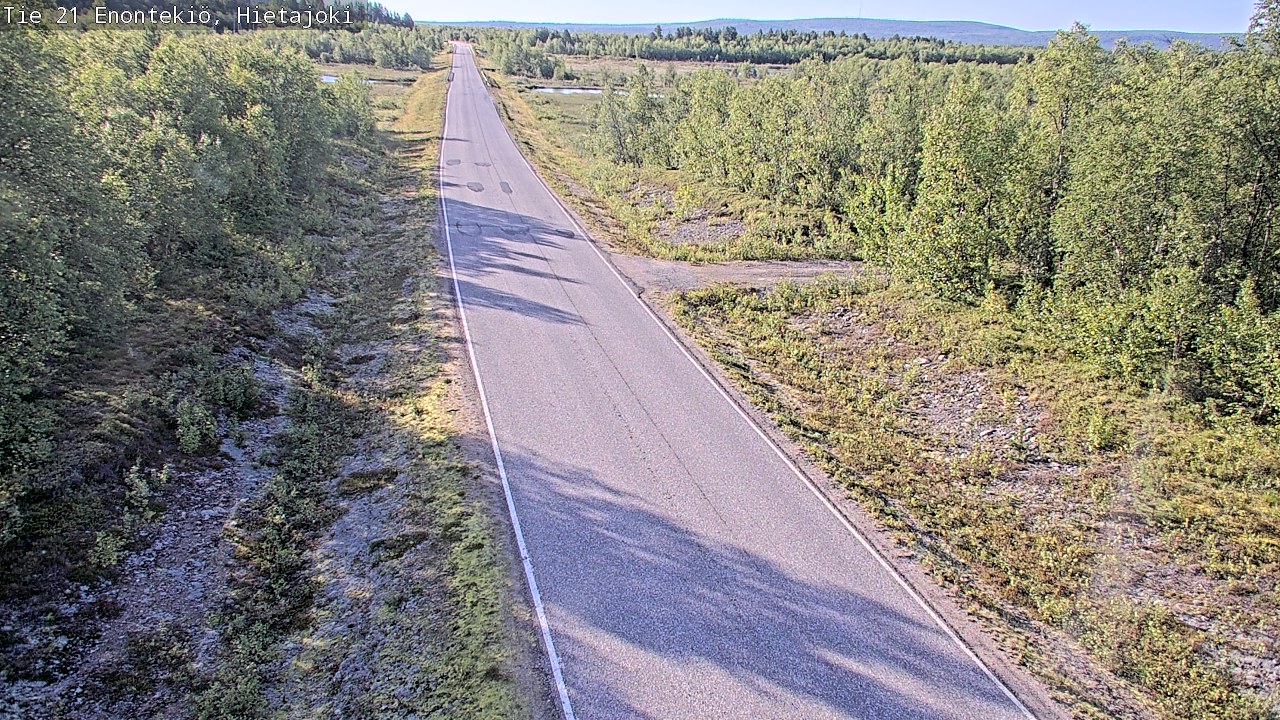 Weather Camera Image Road 21 Enontekiö, Hietajoki, Enontekiö, Lappi