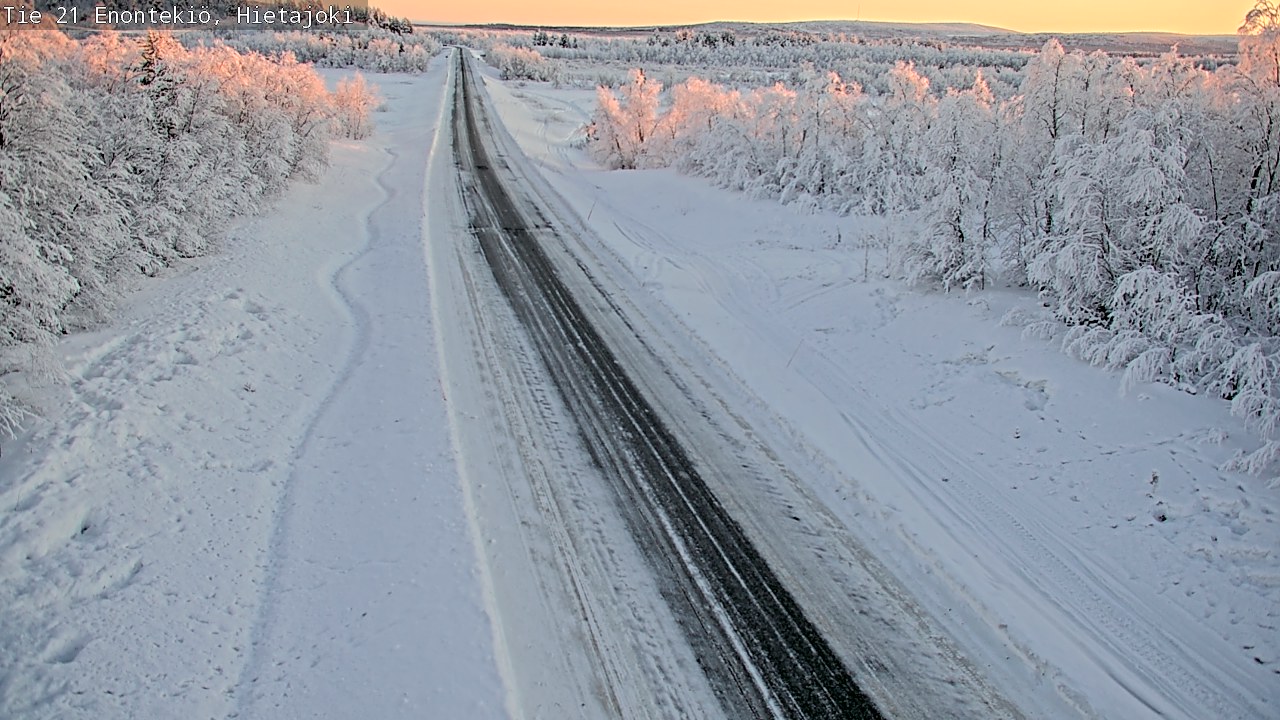 Weather Camera Image Road 21 Enontekiö, Hietajoki, Enontekiö, Lappi