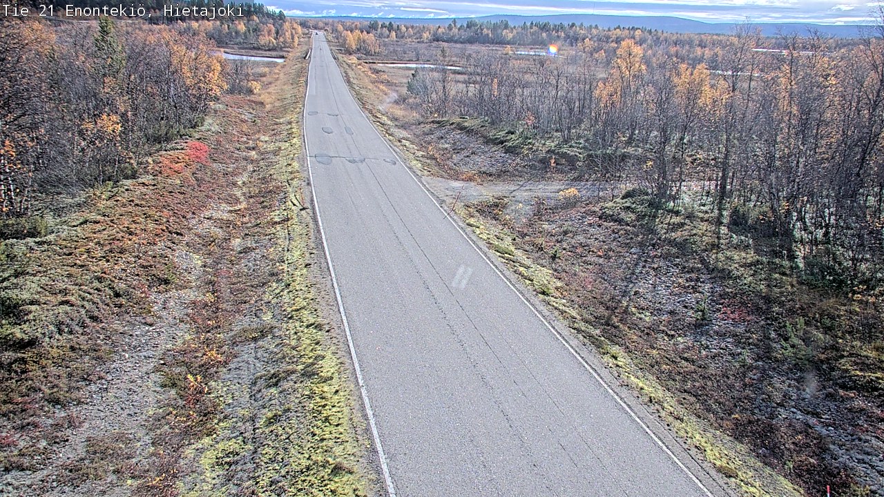 Weather Camera Image Väg 21 Enontekis, Hietajoki, Enontekiö, Lappi