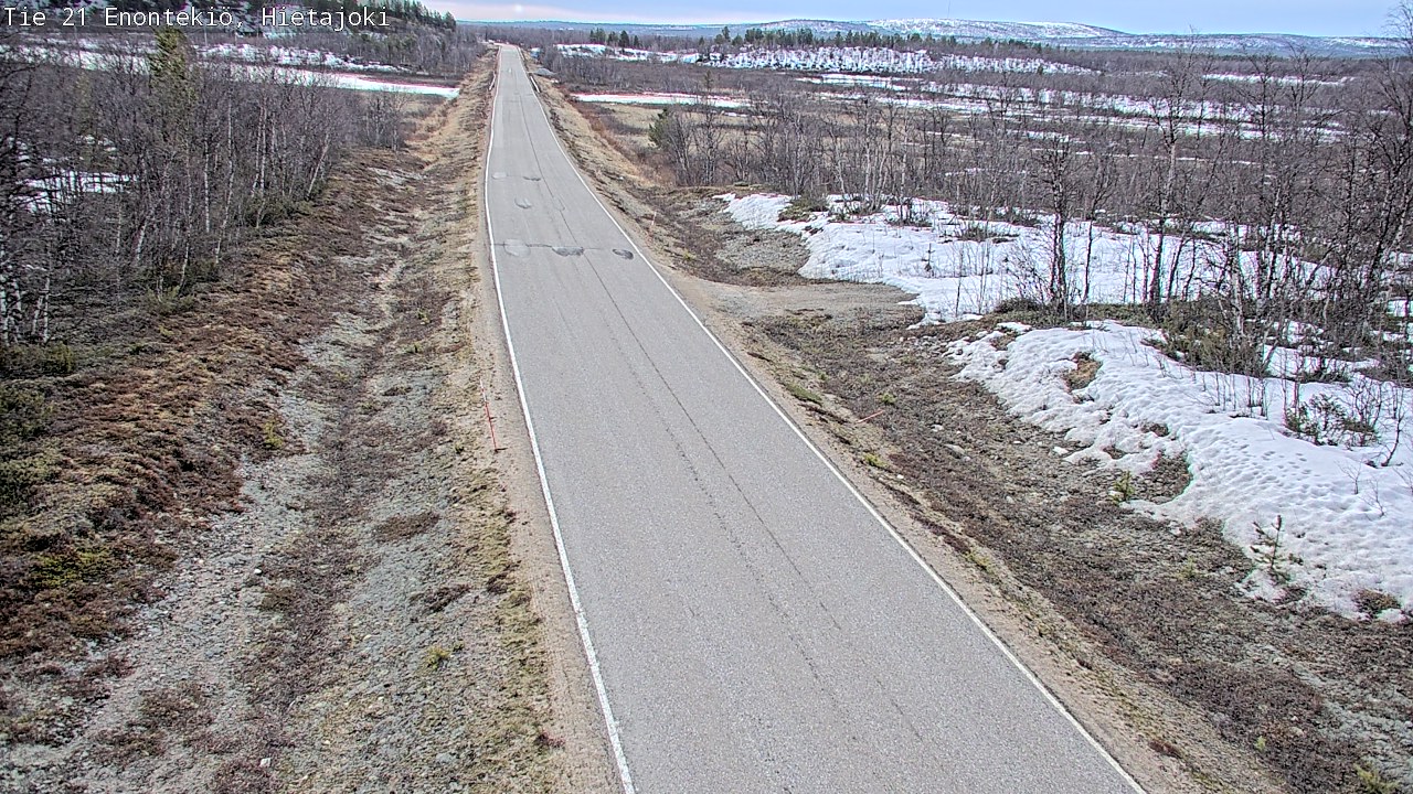 Weather Camera Image Väg 21 Enontekis, Hietajoki, Enontekiö, Lappi