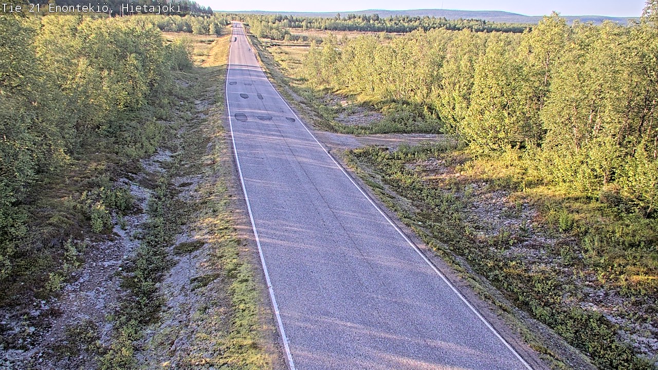Weather Camera Image Väg 21 Enontekis, Hietajoki, Enontekiö, Lappi